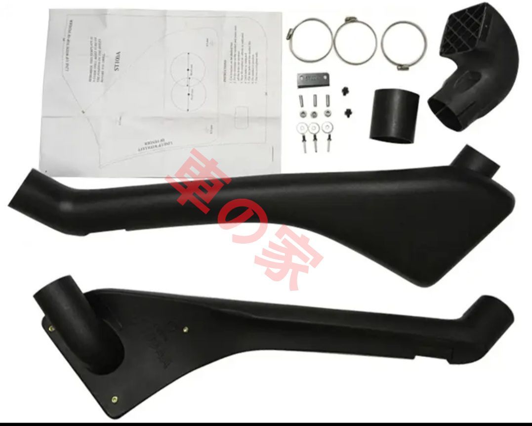 ランドクルーザー100 レクサスLX470 エアインテークシュノーケルキット ランクル100系 吸気塔パイプ ストレートショートタイプ