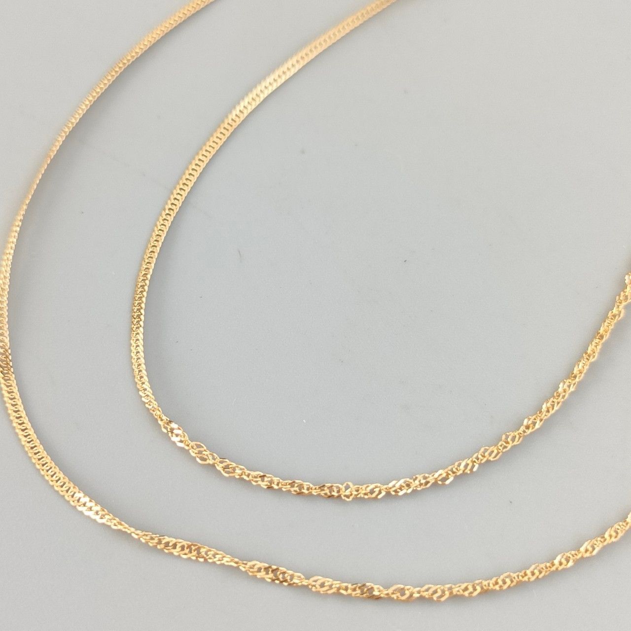 18金 K18 レディース 造幣局 スクリューネックレス 1.17g 40㎝ A827  