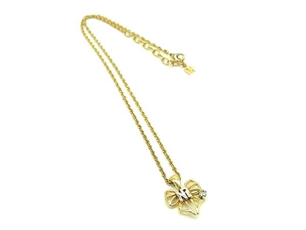 NINA RICCI Paris NR ロゴ チャーム ゴールドメッキ タイニー NINA 