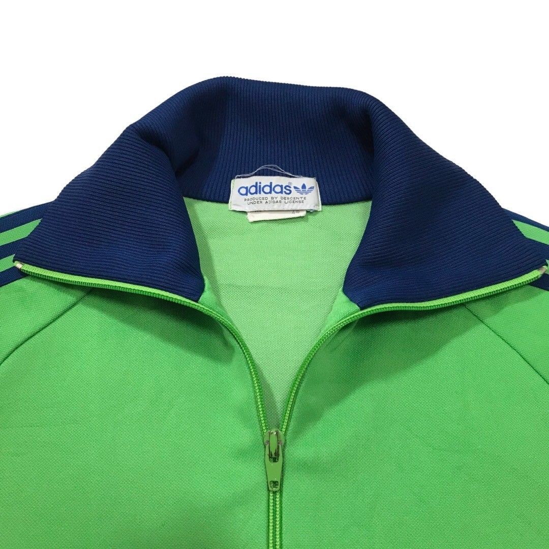 80s デサント adidas トラックジャケット 4号 4号】 80s アディダス トラックジャケット デサント製 [BJ-129