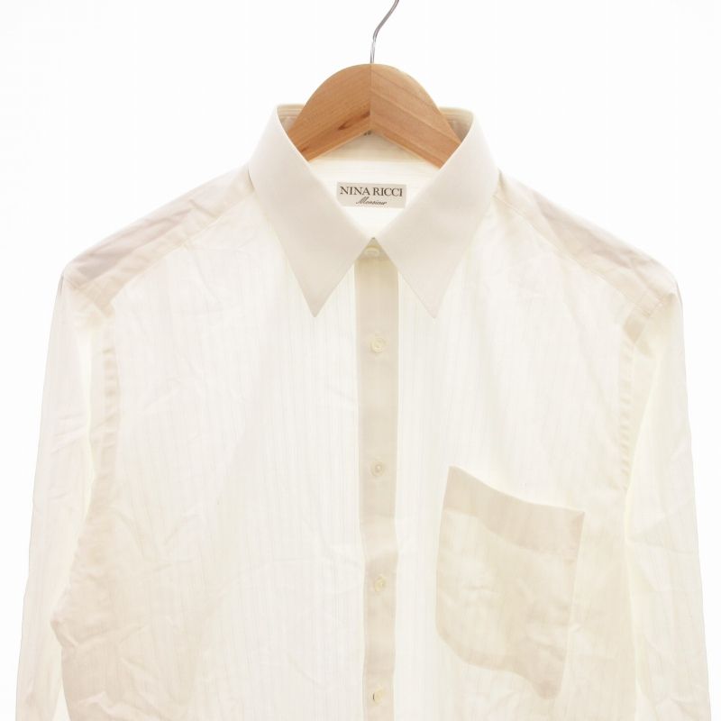 ＼半額SALE／ RICCI NINA ニナリッチ タグ付き ワイシャツ ドレスシャツ トップス