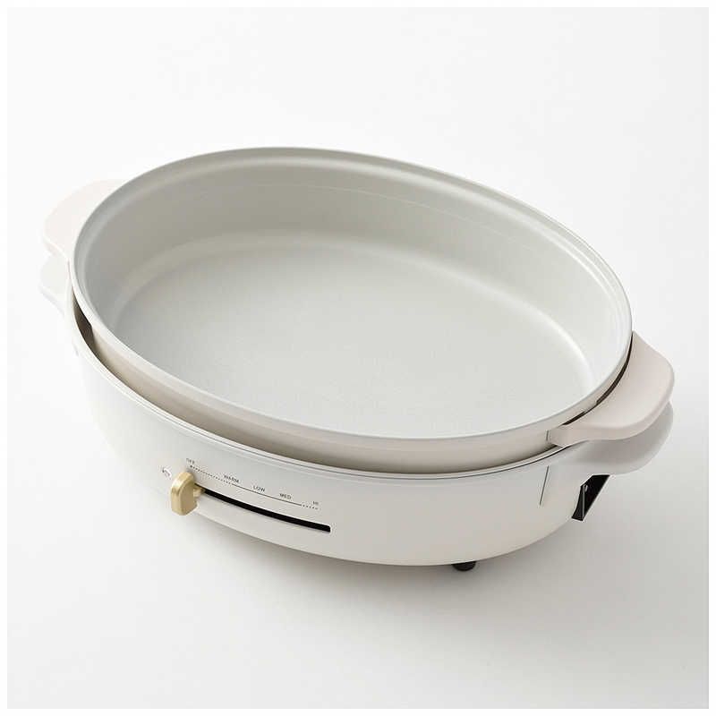 BRUNO ブルーノ オーバルホットプレート ホワイト WH プレート BOE-053-WH