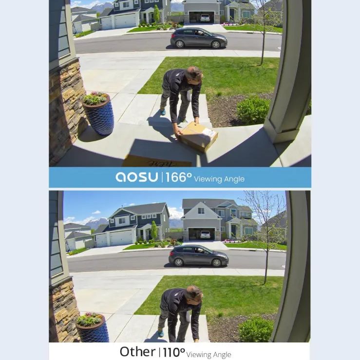 インターホン ワイヤレス AOSU 5MP画質 ドアホン 【公式通販】