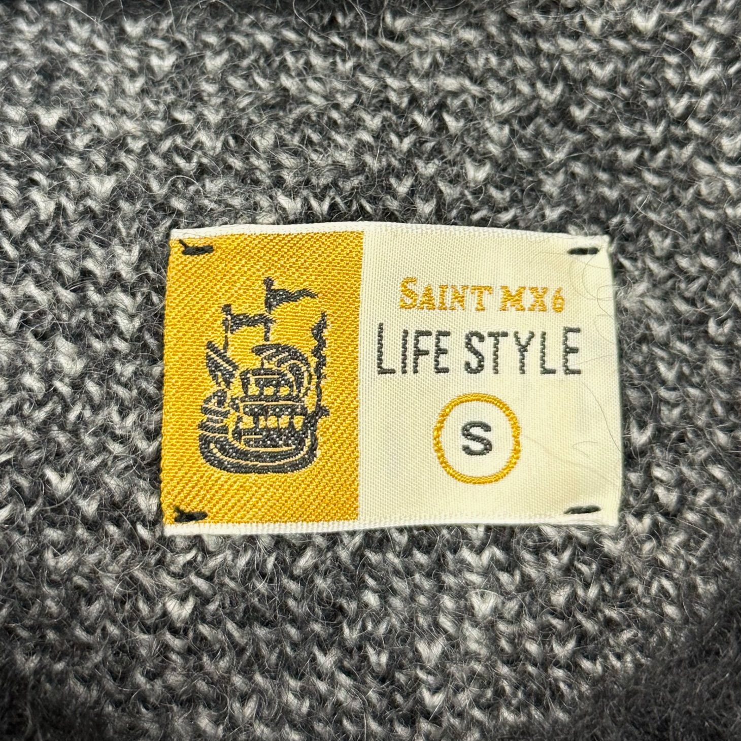 定価77000円 SAINT MICHAEL 23AW CREW NECK KNIT SM-A23-0000-042