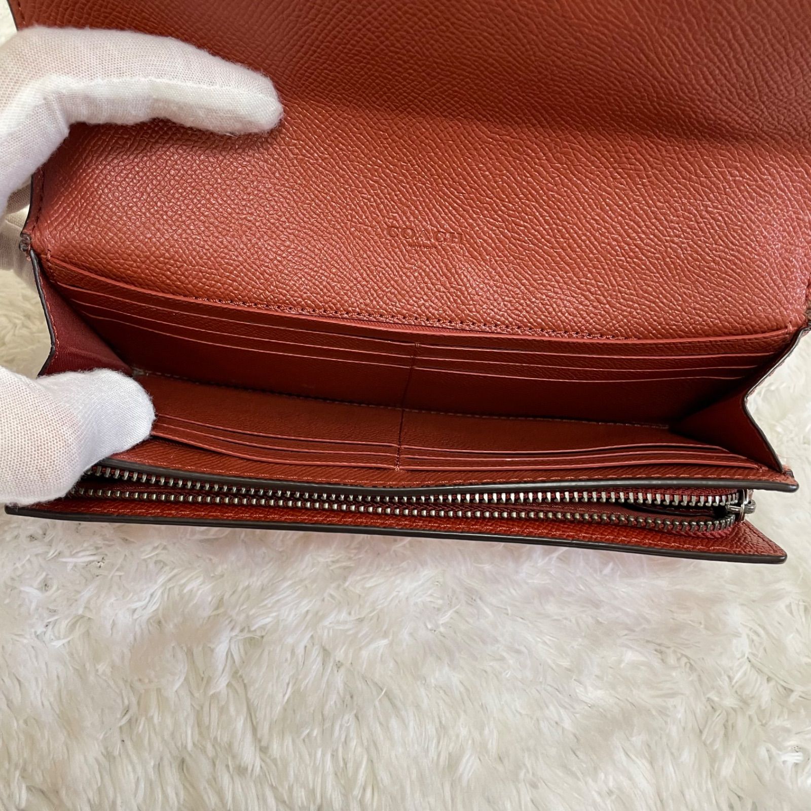 レディース新品・未使用 COACH長財布 チェック柄型番F26453 - 財布