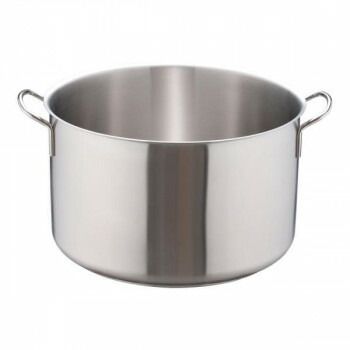 遠藤商事 Murano ムラノ インダクション 18-8 半寸胴鍋 蓋無 45cm AHVA308