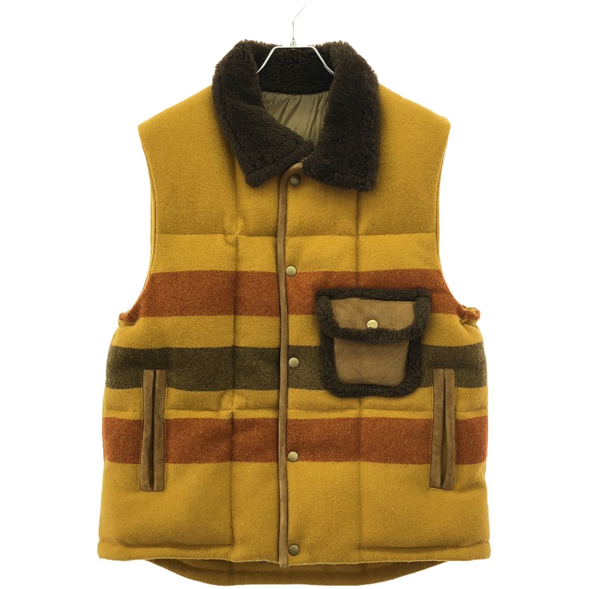 TOMORROWLAND トゥモローランド 23AW ウールムートンダウンベスト  イエロー M