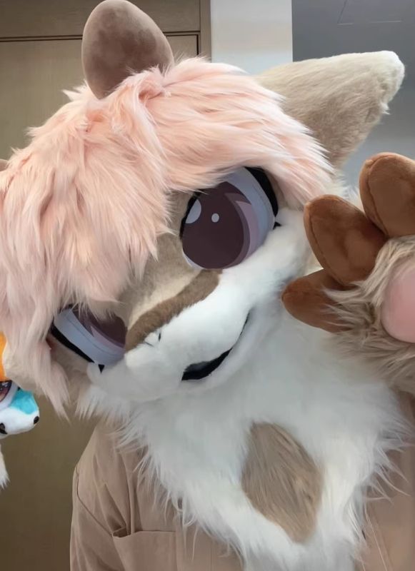 ファースーツ 着ぐるみセット NO.108 ピンク ケモノ ファー ファースーツ 着ぐるみセット NO.108 ピンク ケモノ ファー