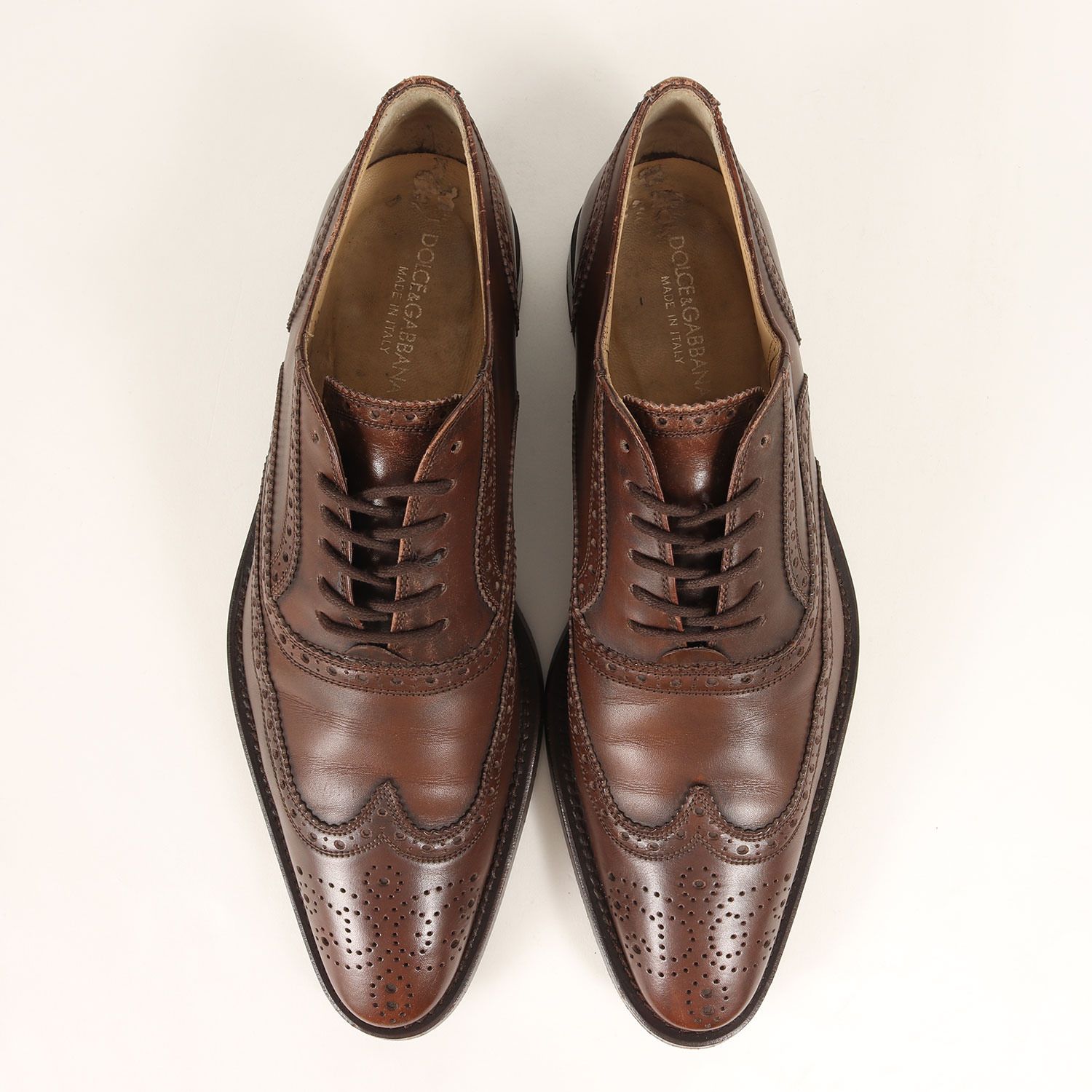 DOLCE&GABBANA ドルチェ&ガッバーナ サイズ:7 / レザー ウイングチップ