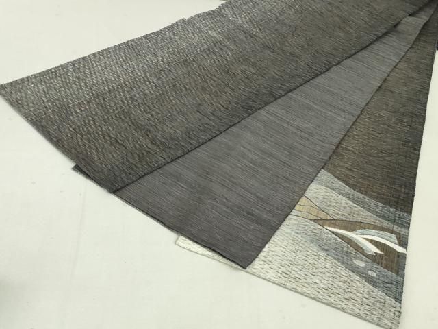 平和屋着物▽太鼓柄袋帯 スリーシーズン 春夏秋 すくい織 立波文 正絹