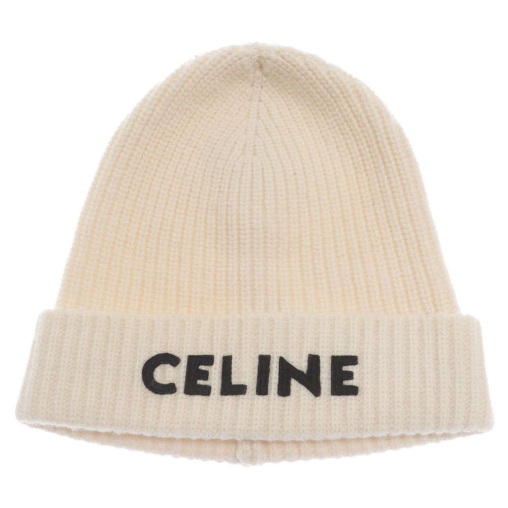 CELINE (セリーヌ) エンブロイダリーロゴ ニット帽子 ニット CELINE (セリーヌ) エンブロイダリーロゴ ニット帽子 ニット