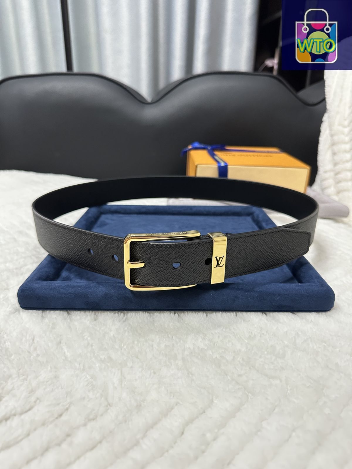 LOUIS VUITTON ブラックレザーベルト LOUIS VUITTON ブラックレザーベルト - メルカリ