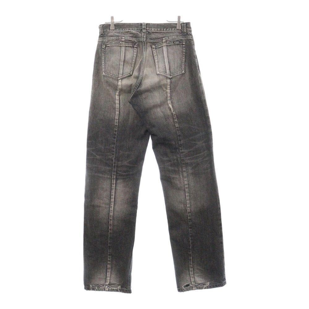 KAMIYA (カミヤ) DENIM PANT クラッシュ加工 ウォッシュドデニムパンツ 
