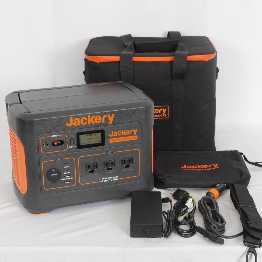 中古美品】Jackery ポータブル電源 1000 278400mAh/1002Wh 新品未使用 気まずく 持ち手の