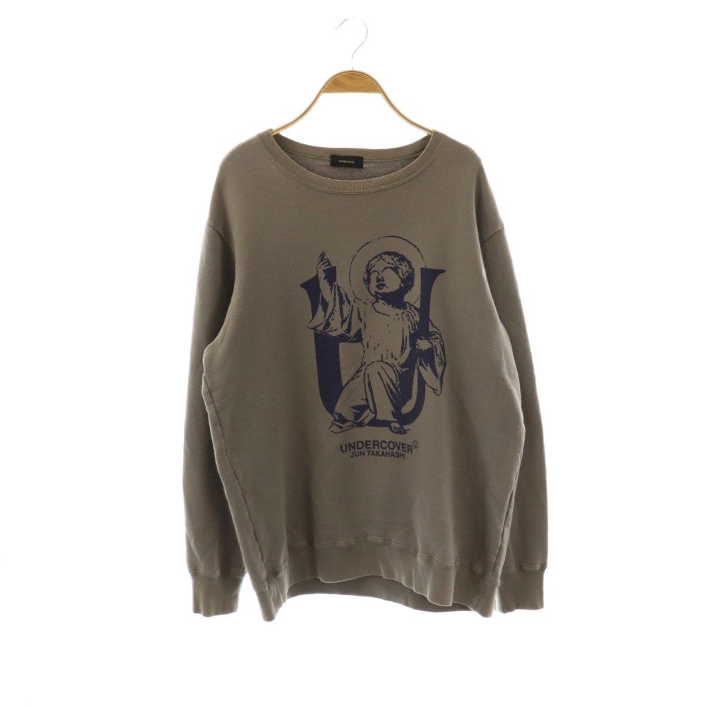 アンダーカバー UNDERCOVER 17AW SWEAT ANGEL U スウェット カットソー 長袖 4 グレージュ ネイビー DO GY53