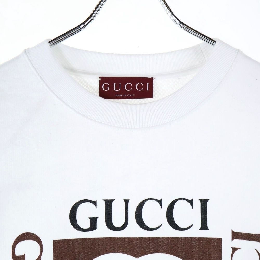GUCCI (グッチ) インターロッキングG ロゴプリント クルーネック
