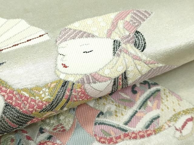 平和屋着物□極上 加賀友禅の巨匠 初代 由水十久 西陣 長嶋成織物  