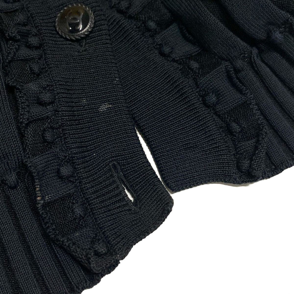 CHANEL カーディガン　38 黒　ブラック　シャネル　38 上品　エルメス 22SS☆すぐ届く！ 【CHANEL シャネル】 カーディガン 黒 関税込