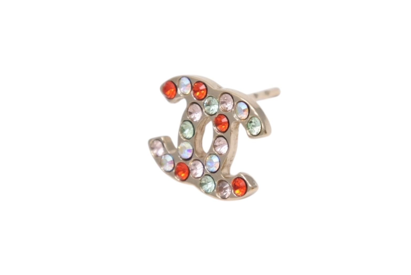 CHANEL シャネル ココマーク ピアス 重量約1.0g 04A刻印 ライン