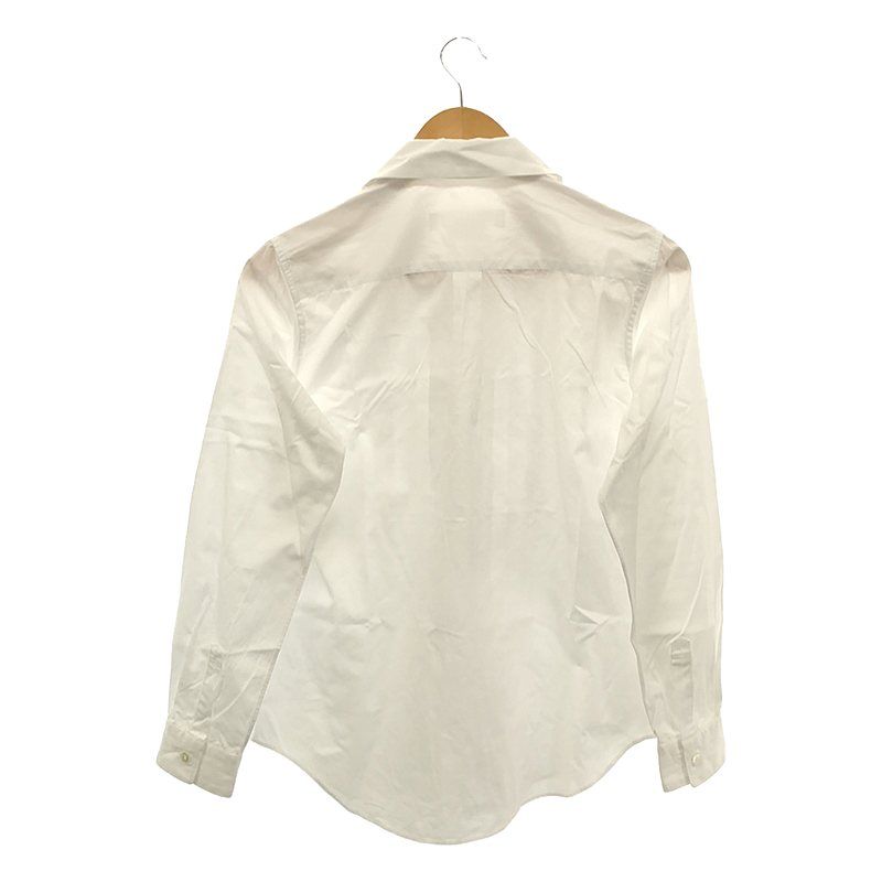 COMME des GARCONS COMME des GARCONS / コムコム | 2023AW | 丸襟 コットン タック ブラウス | S | ホワイト | レディース COMME des GARCONS COMME des GARCONS / コムコム | 2023AW | 丸襟