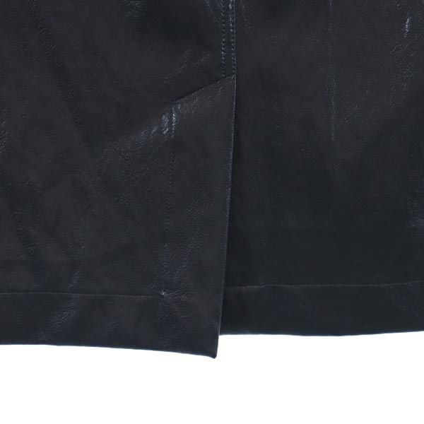 未使用 ブティックモスキーノ ミディ丈 フェイクレザー スカート I 38