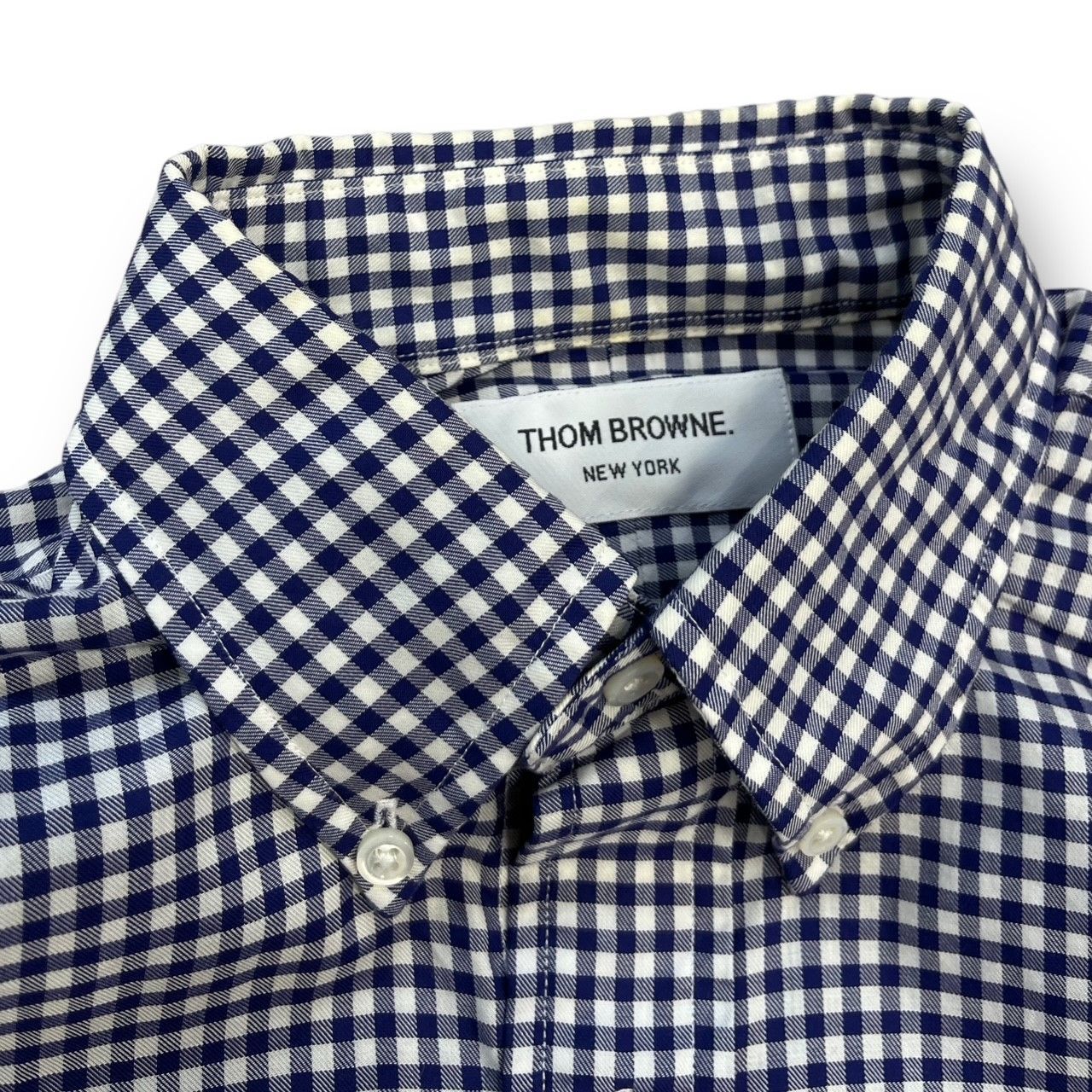 美品　THOM BROWNE. ボタンダウンシャツ　ギンガムチェック　O THOM BROWNE ボタンダウン ギンガムチェックシャツ トムブラウン