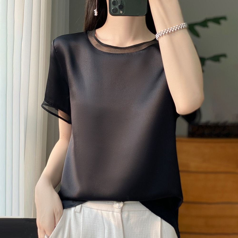 トップス シャツ ブラウス つなぎシャツ ビジネス レディース 開襟 フォーマル 長袖 オフィス ストレッチ 事務服 就活 リクルート ボタンシャツ トップス ボディーブリファー つなぎ ボディーシャツ