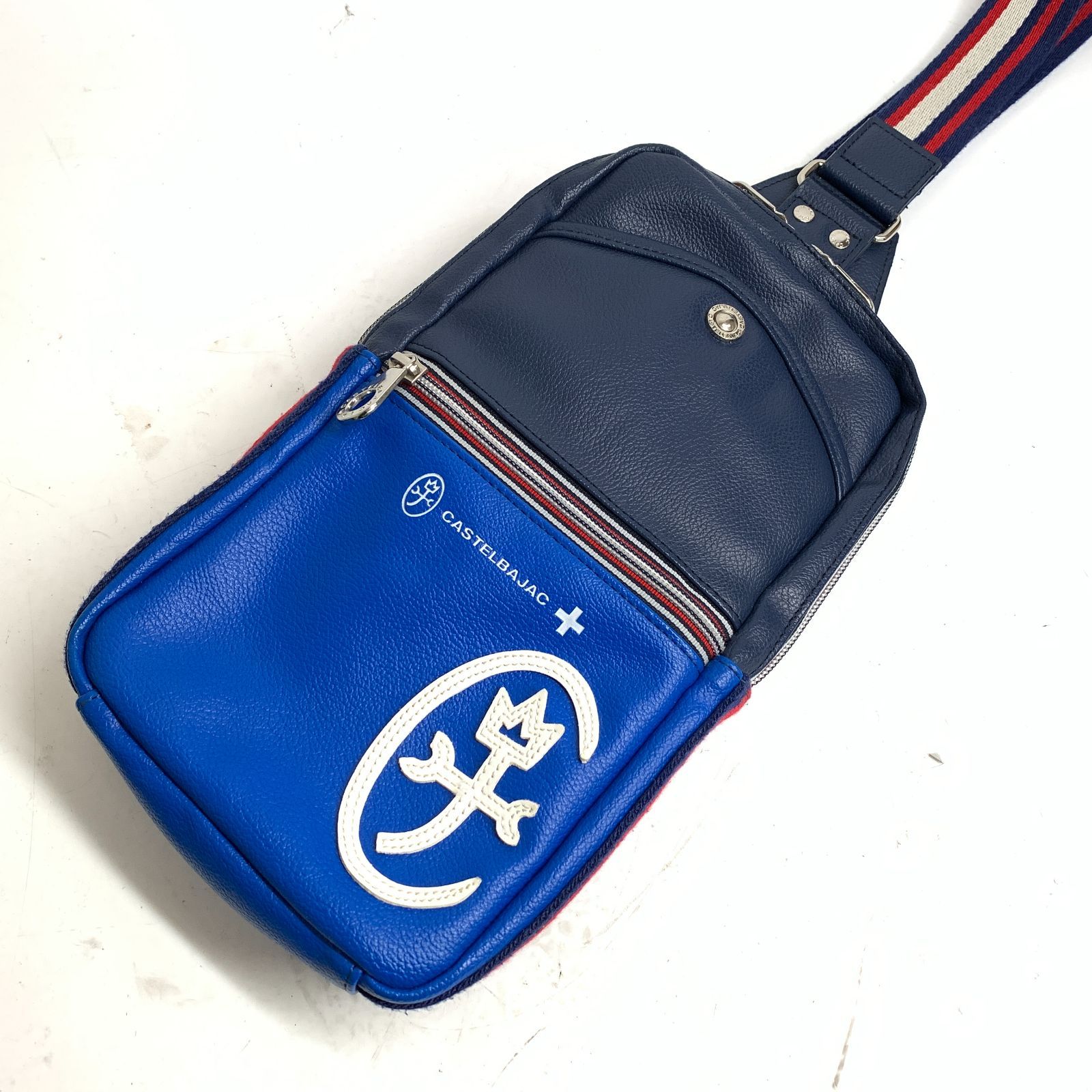 f001 C1 美品 カステルバジャック ブルー/紺/ネイビー