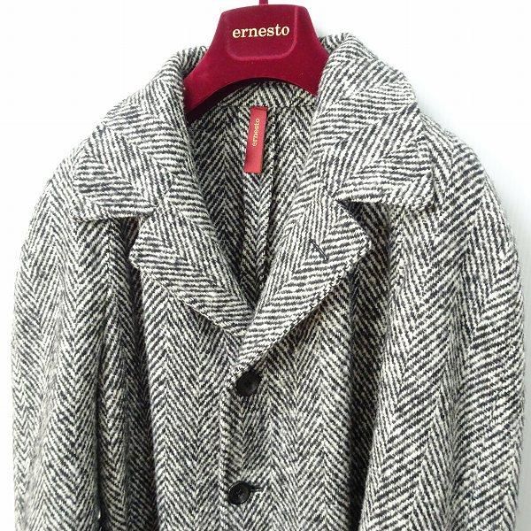 wnc エルネスト ERNESTO コート チェスターコート 44 ヘリンボーン