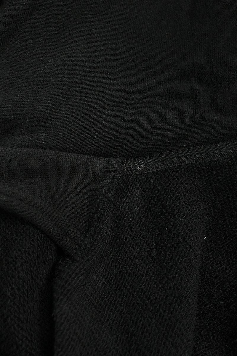 Y's ワイズ 23SS PIGMENT+EMBROIDERY FRINGE SHORT HEIGHT PARKER ピグメントエンブロイダリーパーカー YI-T10-673 ブラック 2 Y's ワイズ 23SS PIGMENT+EMBROIDERY FRINGE SHORT HEIGHT PARKER