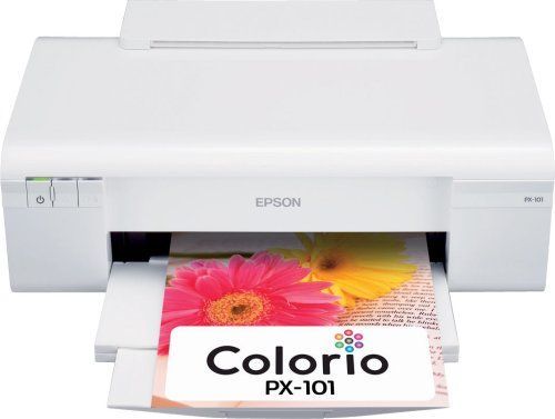【中古】旧モデル エプソン Colorio インクジェットプリンター PX-101 4色顔料インク