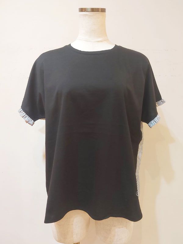 公式正規取扱い MN Knit Factory エムエヌ ニットファクトリー women s カットソー BLACK