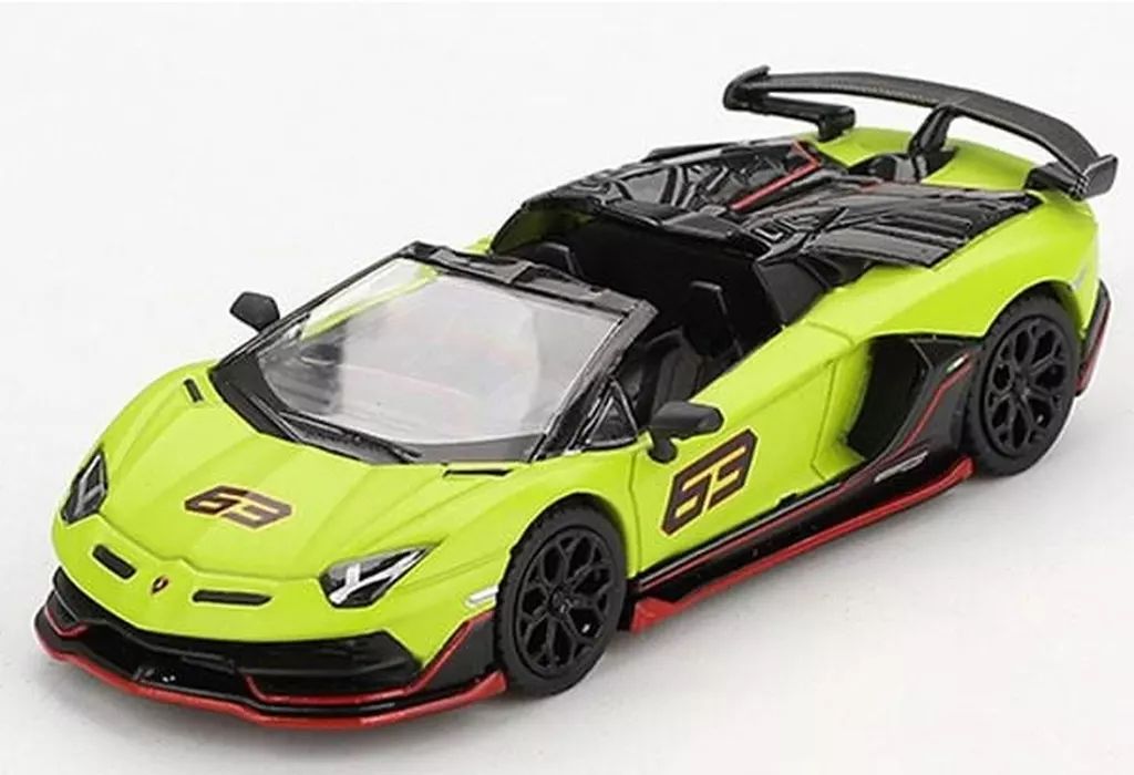 新品】ミニカー 1/64 ランボルギーニ アヴェンタドール SVJ 63