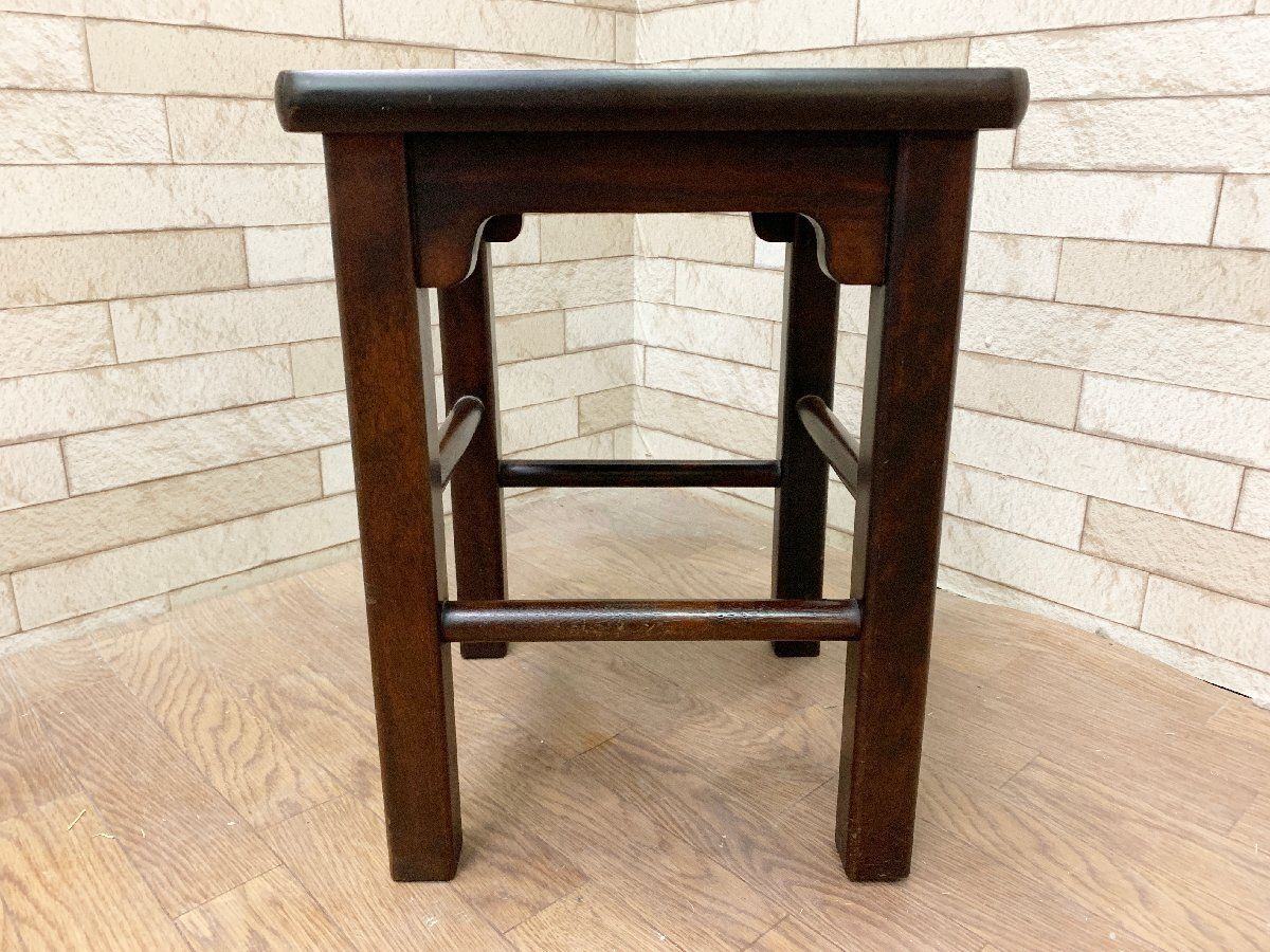 北海道民芸家具 スツール 木製 花台 板座 イス 腰掛 樺材 踏み台 和家具 花台 飾り台 ヴィンテージ A 畑1082