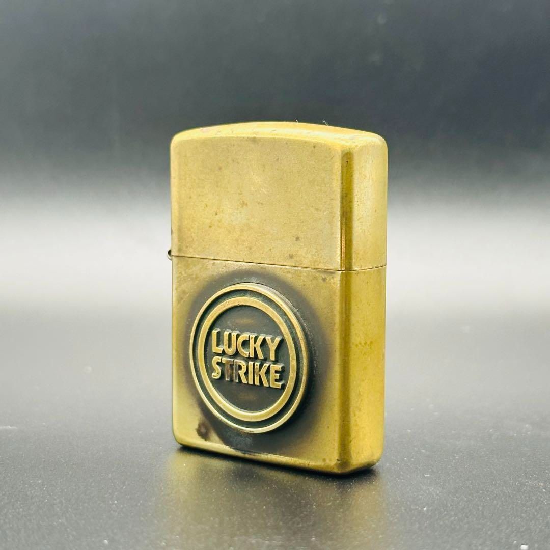 Zippo LUCKY STRIKE ラッキーストライク 真鍮 ゴールド マット
