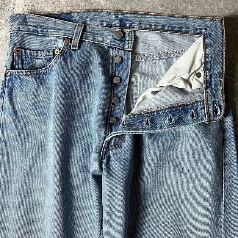 90s LEVIS501 リーバイス501 USA製 W33 ヒゲ 脇割り 楽天市場】ヒゲ 90s USA製 Levis 501 0115 デニム パンツ 34 34