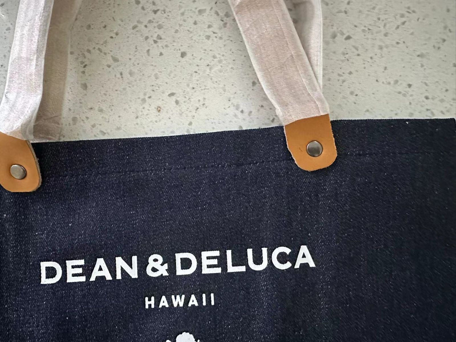 DEAN＆DELUCA ディーン＆デルーカ HAWAII限定 ハワイ限定トートバッグ レザーハンドル Ｓサイズ