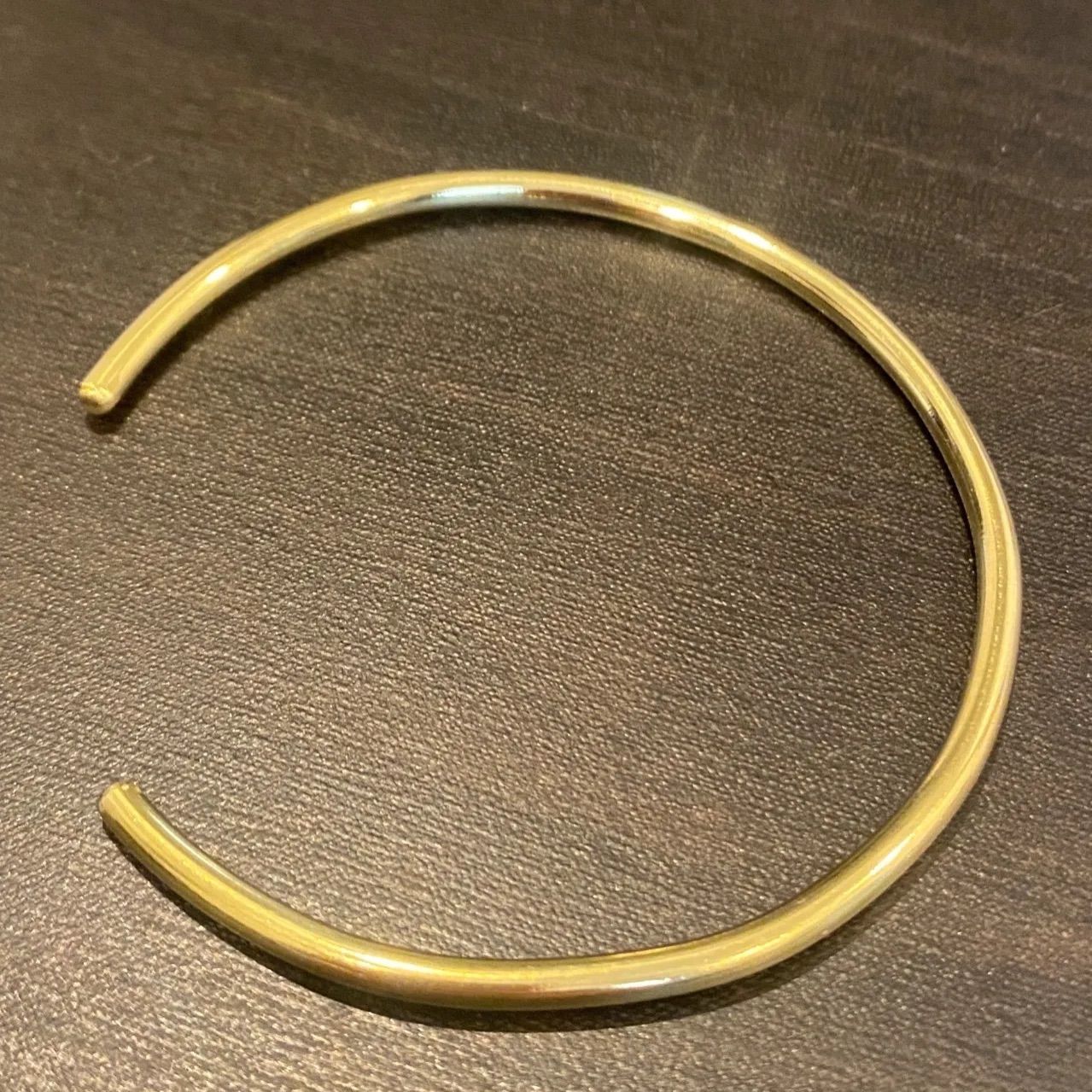 真鍮バングル 2.6mm丸線【丸バングル アクセサリー バングル