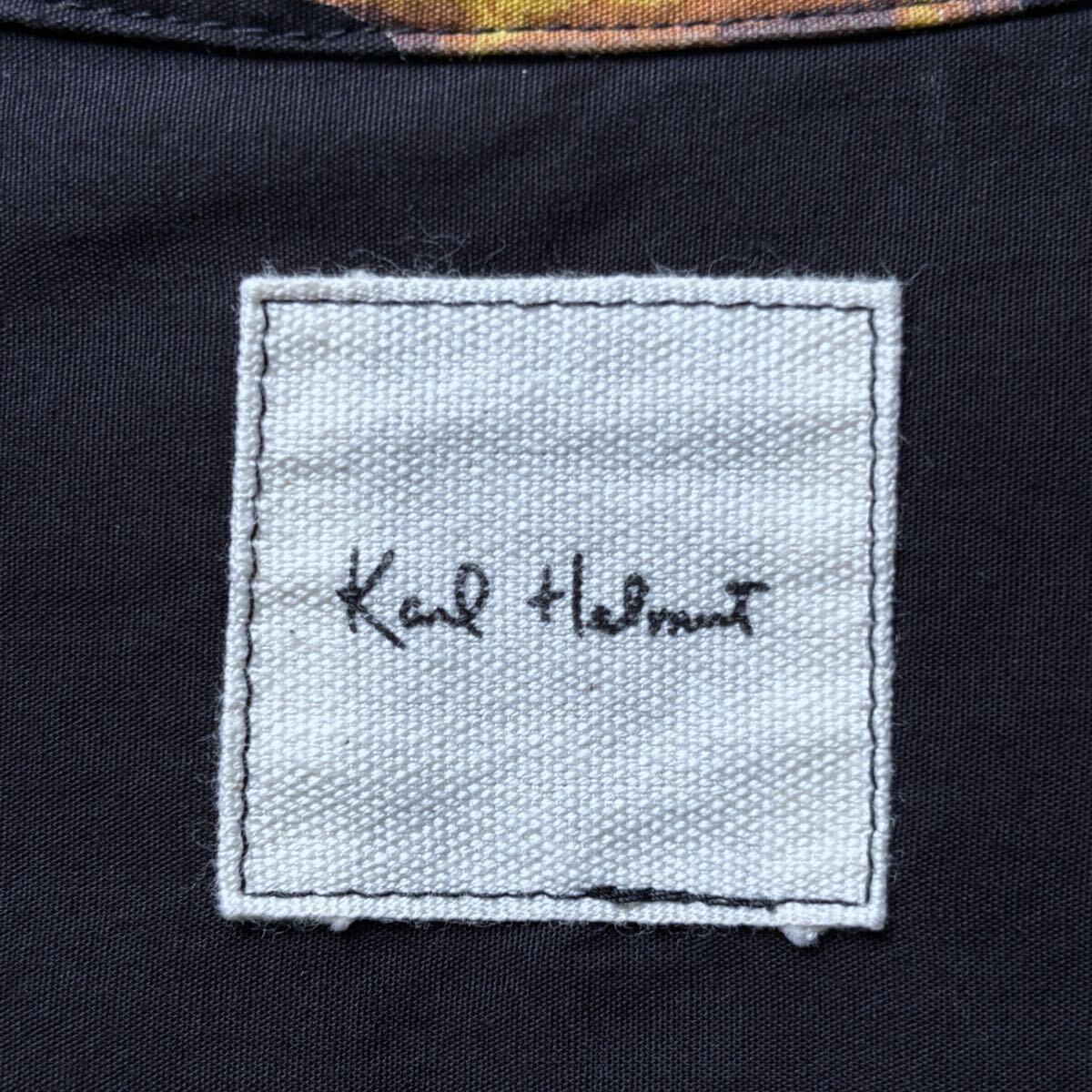 Karl Helmut カールヘルム コットン 恐竜 総柄 ループ留め オープン 