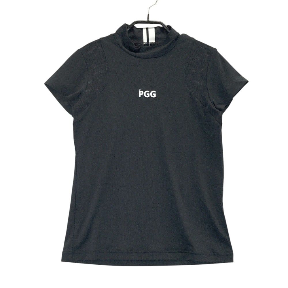 サイズ 0 PGG PEARLY GATES パーリーゲイツ ハイネック 半袖Tシャツ ブラック系 240101523327 ゴルフウェア レディース ストスト