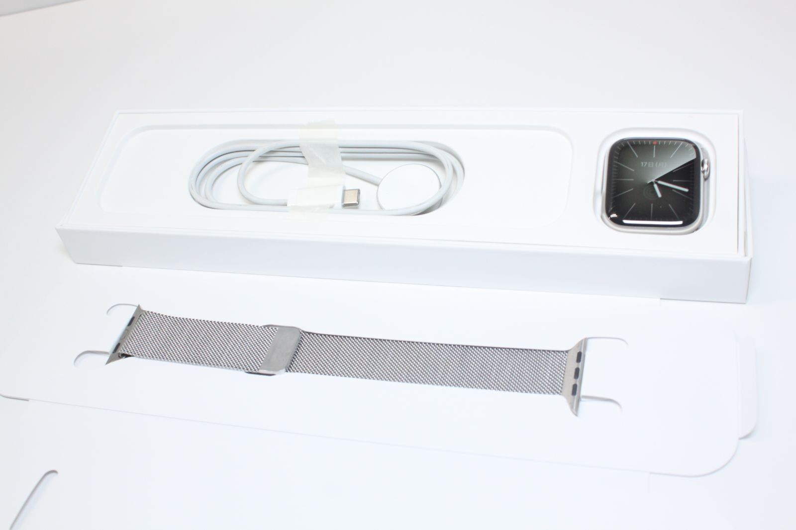 Apple Watch Series 7/GPS+セルラー/ステンレス/45mm/A2478〈MKJW3J/A〉④