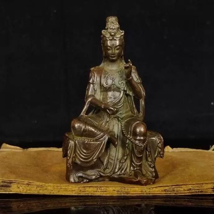 仏教美術 仏像 自在観音 小仏像 銅製 銅器 - メルカリ