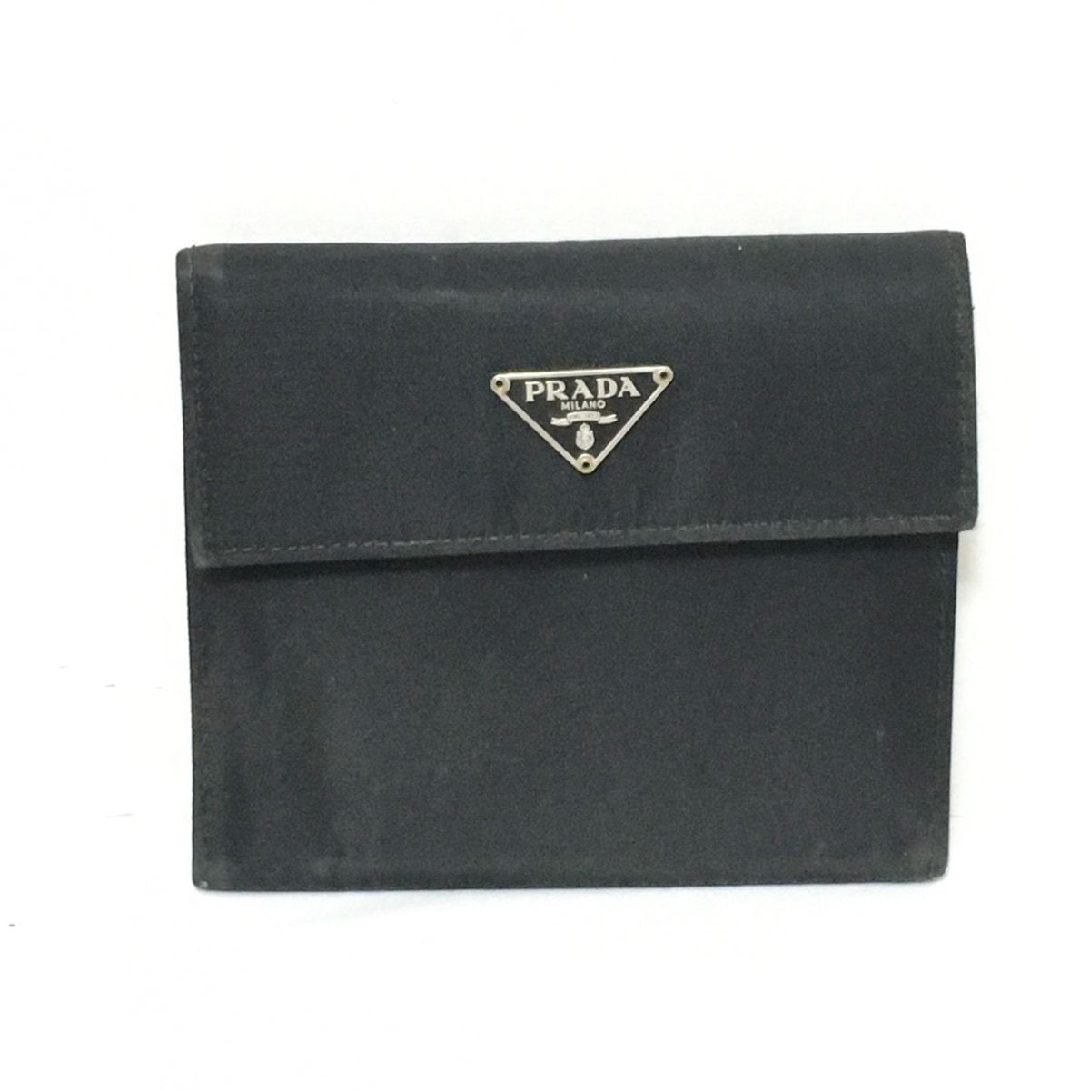 PRADA(プラダ) 3つ折り財布 - 黒 ナイロン - メルカリ