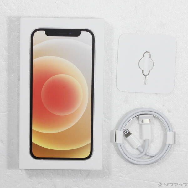 中古品〕 iPhone12 mini 128GB ホワイト MGDM3J／A SIMフリー【269】