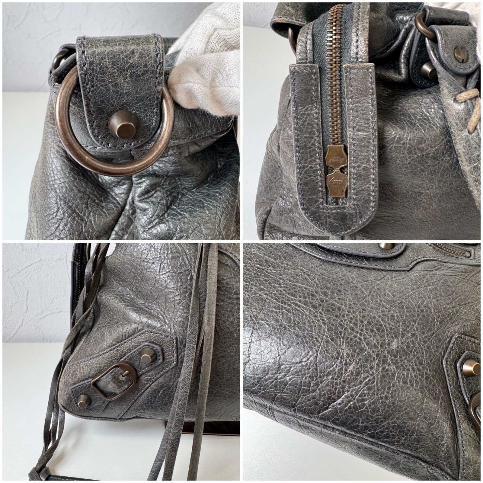 バレンシアガ 2way ショルダーバッグ ハンド ザ シティ レザー 鏡 グレー 楽天市場】【バッグ】BALENCIAGA バレンシアガ ザ シティ