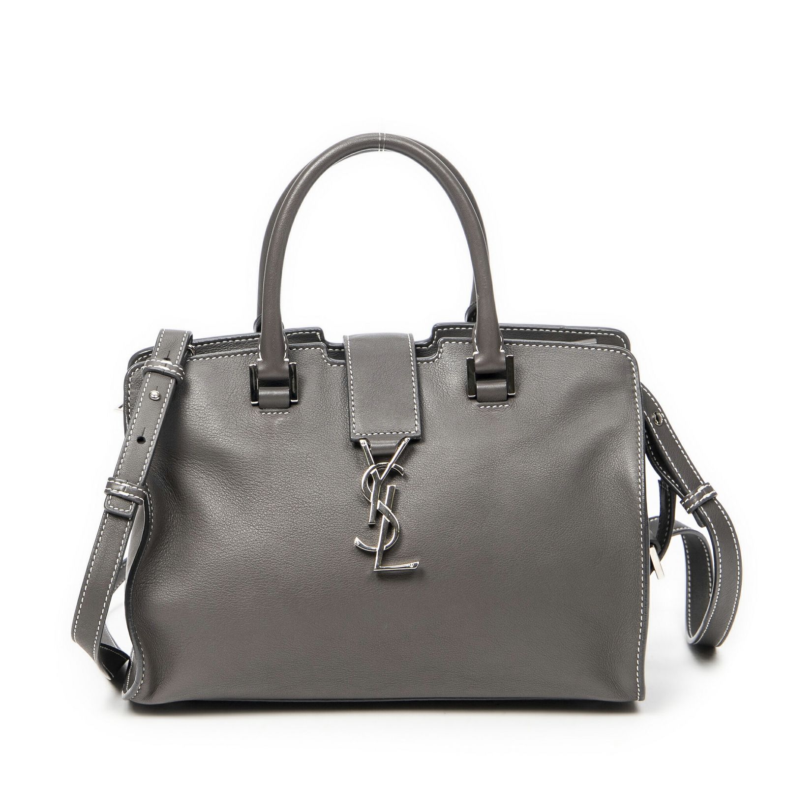 YVES SAINT LAURENT イヴサンローラングレーカーフスキンレザーA