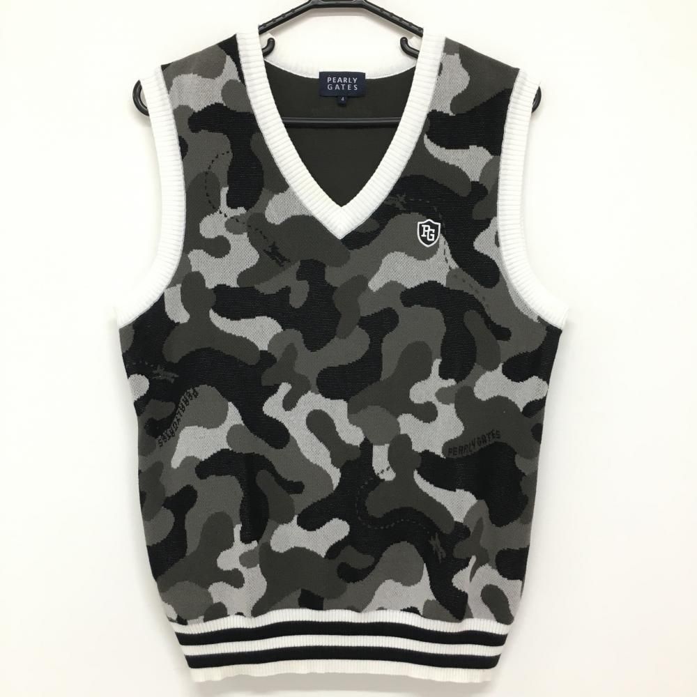 パーリーゲイツ メンズゴルフウェア ダウンベスト トリコロールカラー