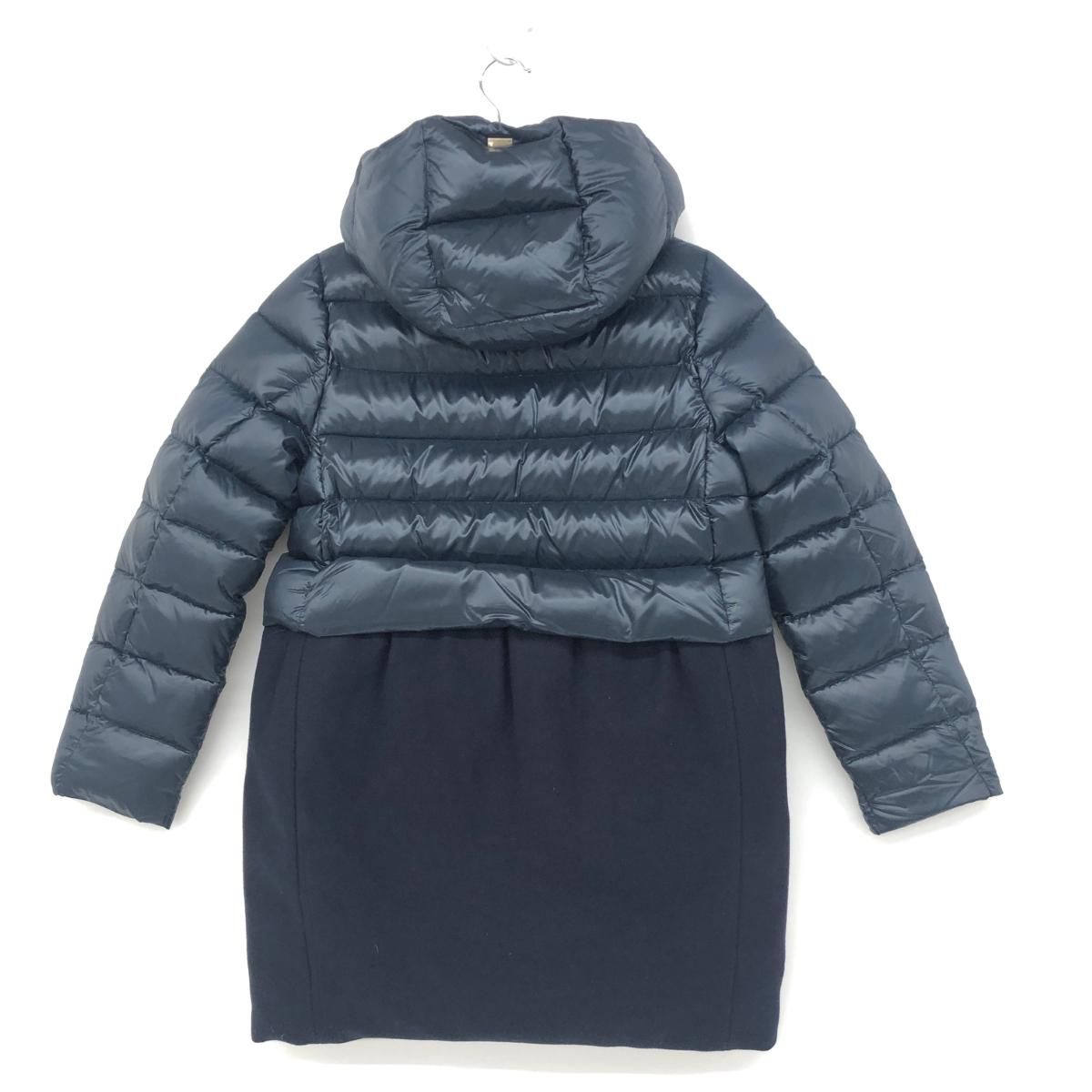 良好 HERNO ヘルノ ダウンコート キッズサイズ12A ネイビー キッズ 