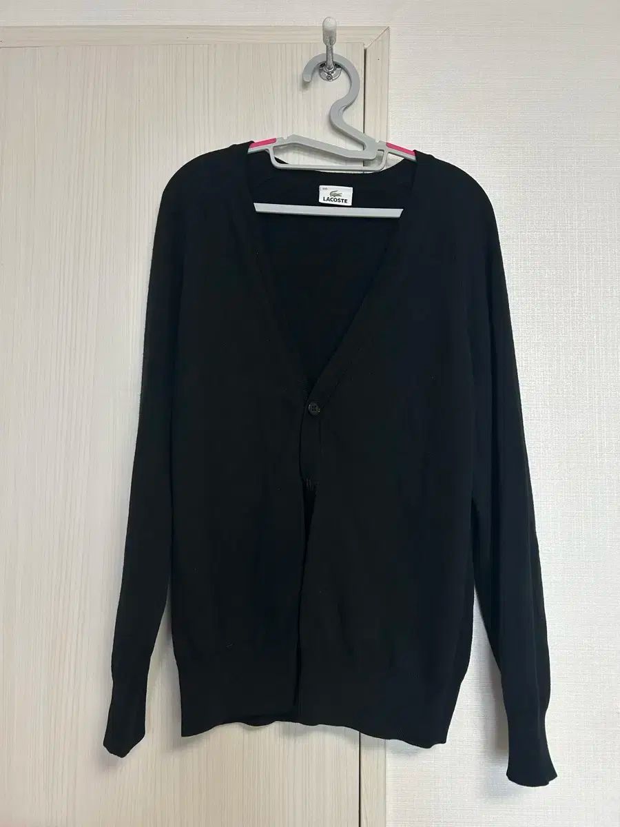 LACOSTE ラコステ セーター・ニット ブラック Vネック カーディガン