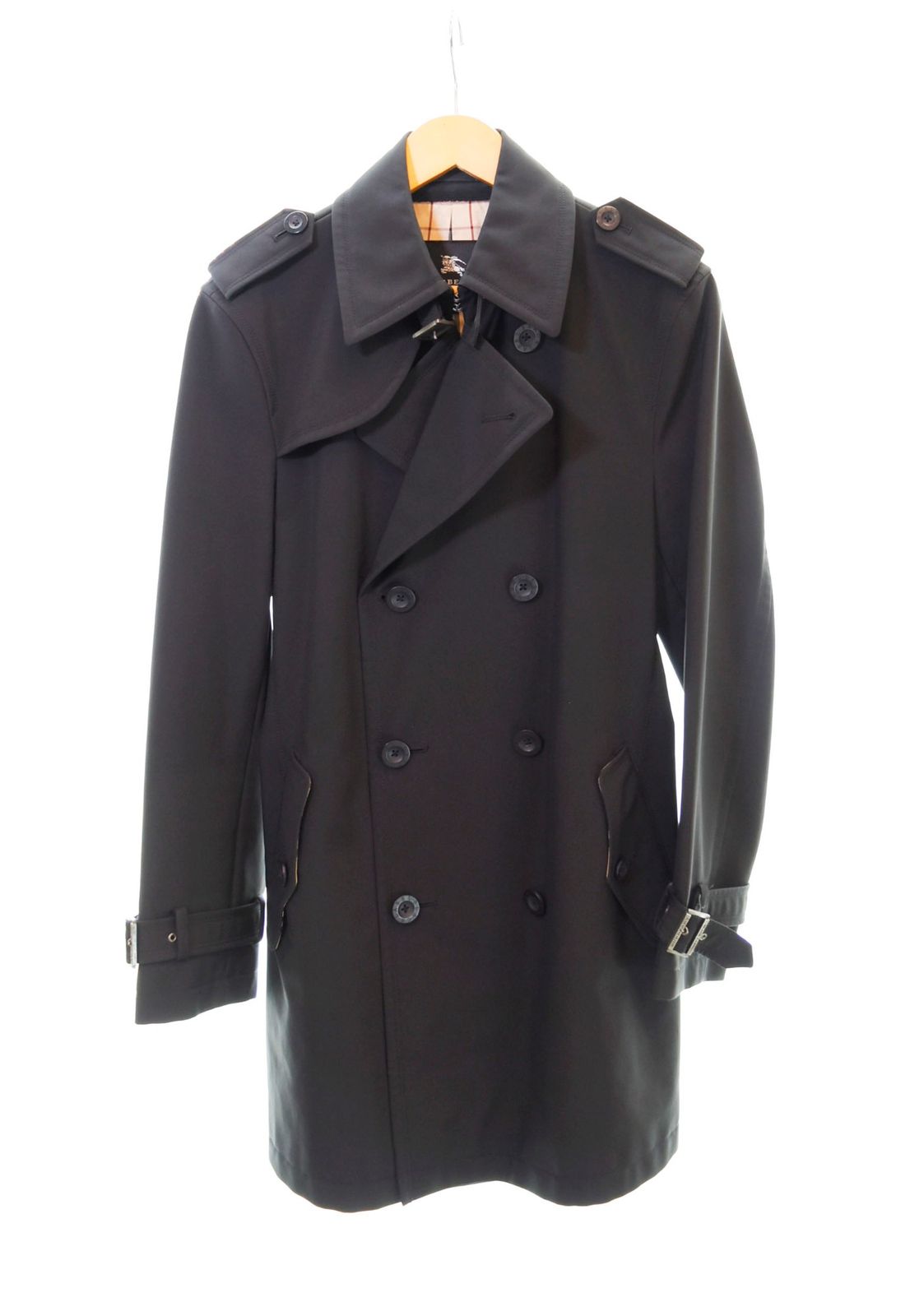 バーバリーブラックレーベル BURBERRY BLACK LABEL トレンチコート 黒